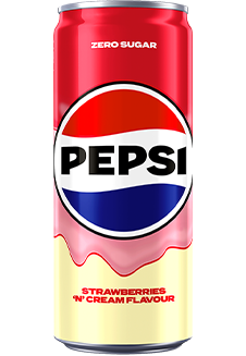 Pepsi strawberries & cream Zero Sugar